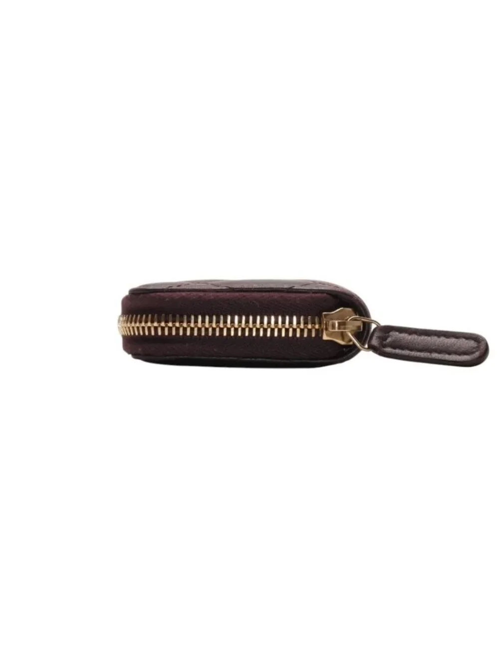 Chanel Classic Zip Coin Purse CC Logo Lambskin Purple